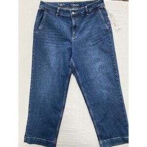 Liz Claiborne Mid-Rise Straight Leg Ankle Jeans – Fountain Wash – Size 12 NWT